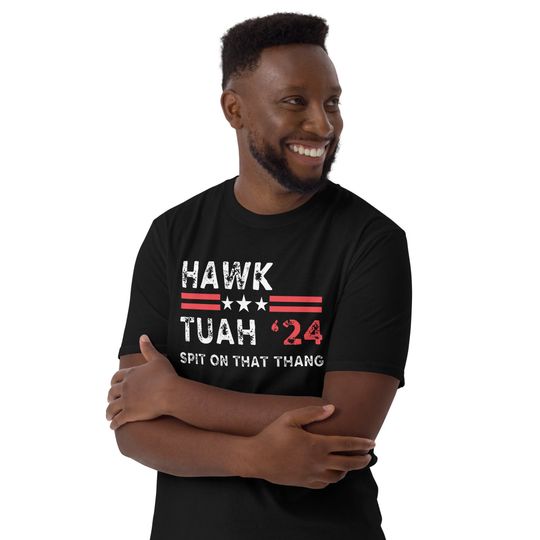 Discover Hawk Tuah Shirt, Spit On That Thang, Hawk Tuah 2024, Funny Adult Humor Tshirt