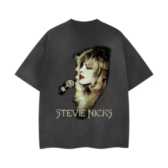 Discover [ACID WASHED RIPPED] Stevie Nicks Distressed Vintage Feel T-Shirt