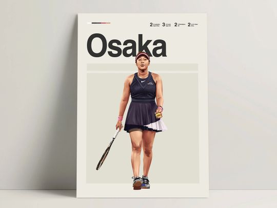 Discover Naomi Osaka Tennis Poster