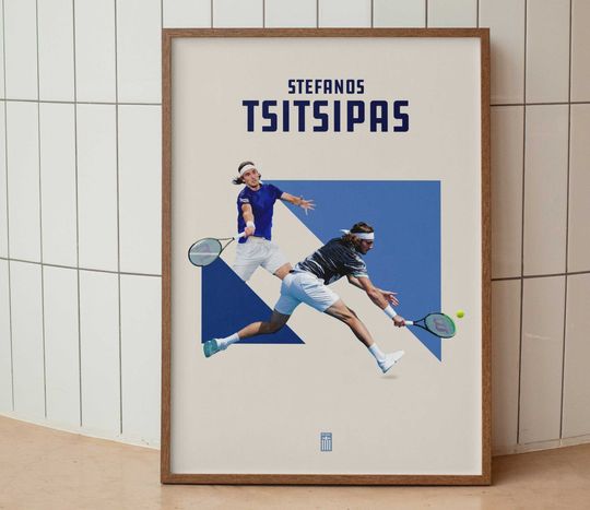 Discover Stefanos Tsitsipas Poster for Tennis Lovers