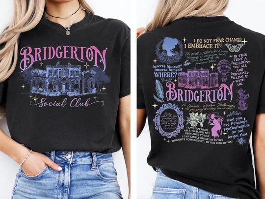 Discover Penelope Colin Bridgerton Season 3 Double Sided Shirt, Spill the Tea Lady Whistledowns