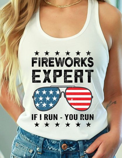 Discover Funny Fourth of July Patriotic Tank Top