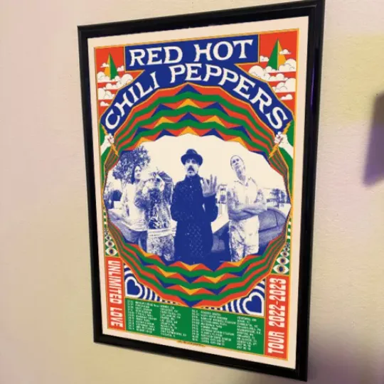 Discover Red Hot Chili Peppers Unlimited Love Tour 2022-2023 Poster