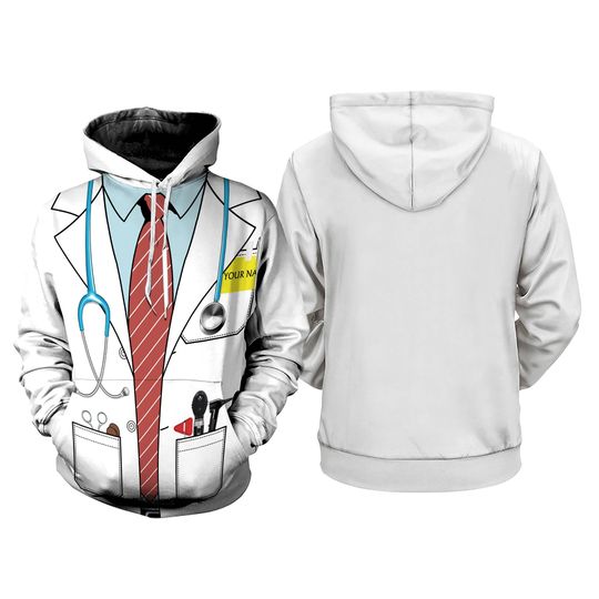 Discover Doctor Costume 3D Full Over Print Hoodie