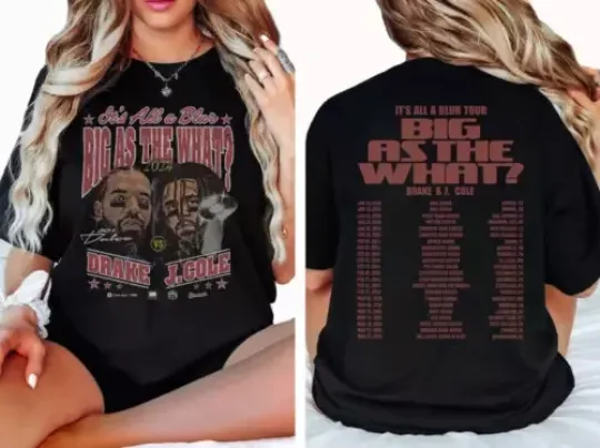 Discover Drake J Cole Big As The What Tour 2024 T-Shirt