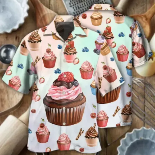Discover Baking Cupcake Lovely Style Food Life Hawaiian Shirt