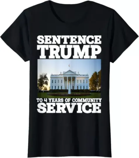 Discover White House 4 Years Of Community Service Trump Ladies' Crewneck T-Shirt