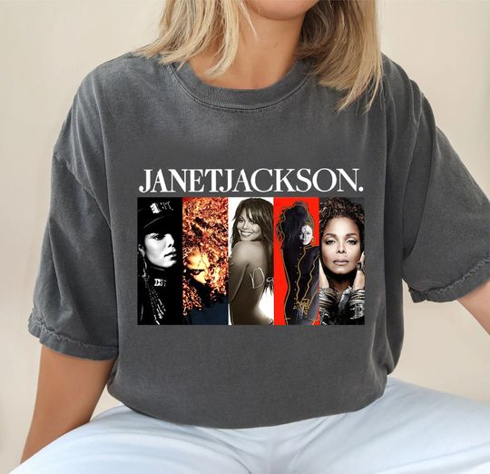 Discover Janet Jackson Collection Singer T-Shirt, Janet Jackson Together Again Tour Shirt