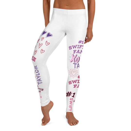 Discover Swiftie Fan Leggings ~  Country Western Pop Music Idol Celeb Singer Cozy Casual Wear Stretchy Tight Pants