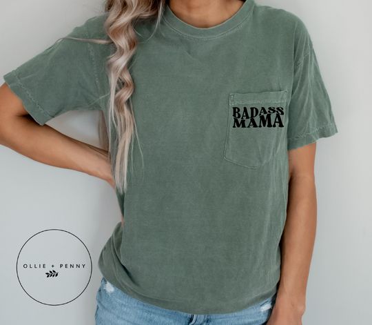 Discover Badass Mama Pocket Shirt