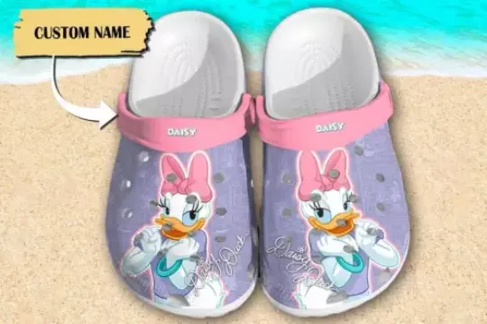 Discover Custom Duck Clogs Mouse Movie Sandals, Cute Funny Duck Shoes, Cartoon Fan Gift