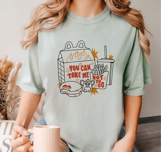 Discover Hot To Go T-shirt, Cheese Burger Lipstick