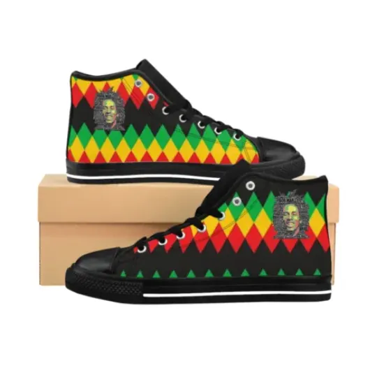 Discover Bob Marley Rasta movie skater Men's Classic Sneakers