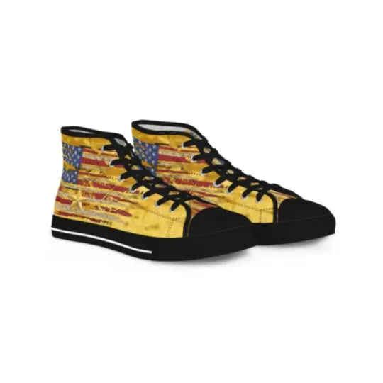 Discover Maga Election Vote Trump Men's High Top Sneakers