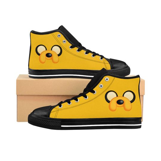 Discover Jake The Dog High Top Shoes | Adventure Time Sneakers