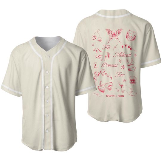 Discover Chappell Roan Midwest Princess 2024 Tour Baseball Jersey