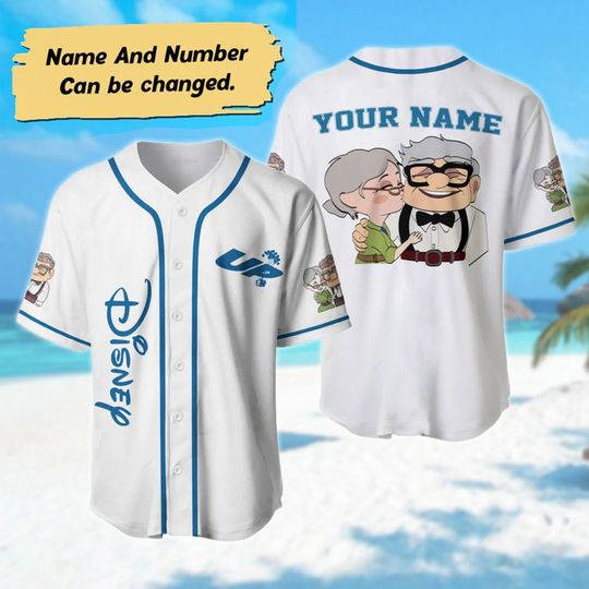 Discover Personalized UP Ellie And Carl Baseball Jersey, Ellie And Carl Jersey