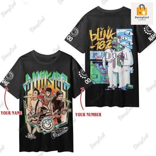 Discover B182 3D Shirt, B182 The World Tour T-Shirt, Personalized Rock n Roll Unisex Shirt