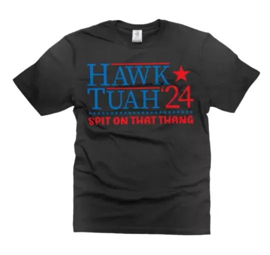 Discover Funny Hawk Tuah 2024 T-shirt Spit on that thang humorous viral girl tee Shirt