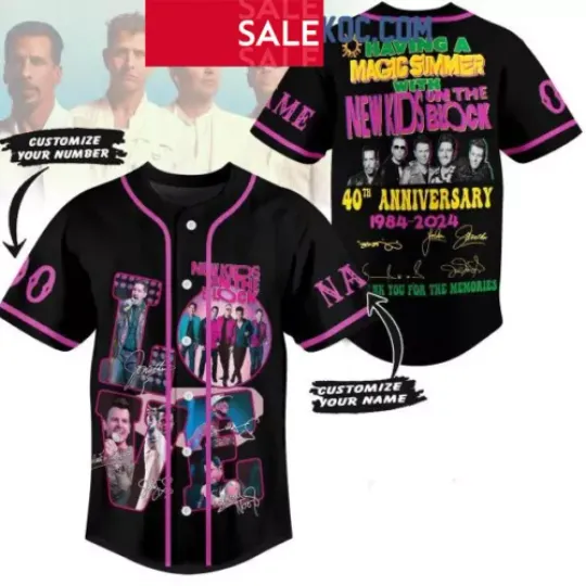 Discover New Kids On The Blocks Personalized Baseball Jersey Nlotb Shirt Gift For Fan