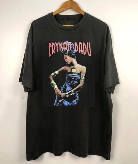 Discover Erykah Badu Vintage Shirt, Music Rock  Graphic Tour Shirt