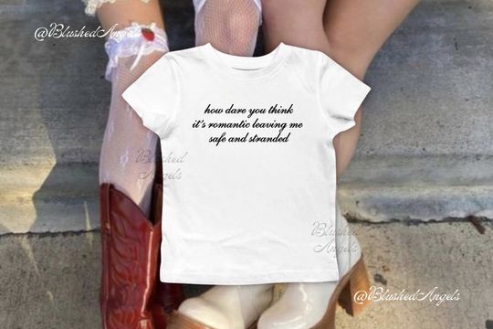 Discover Down Bad Lyrics TTPD Taylor Baby Tee | Coquette Shirt, Taylor Merch