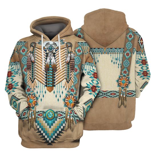 Discover Native Pattern 3D Hoodie, Native American Style 3D Hoodie