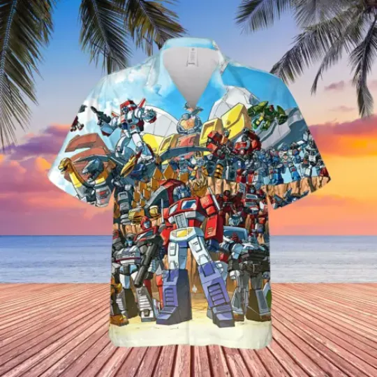 Discover Super Slassic Transformers Robots Gift For Fans Hawaiian Shirt