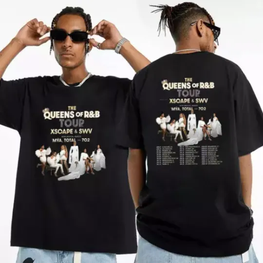 Discover SWV & Xscape Queens of RB Tour 2024 Shirt, SWV and Xscape 2024 Concert Tshirt