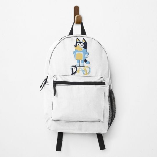 Discover Dad Cartoon, Mom, BlueysDad Lovers Family Essential T-Shirt Backpack