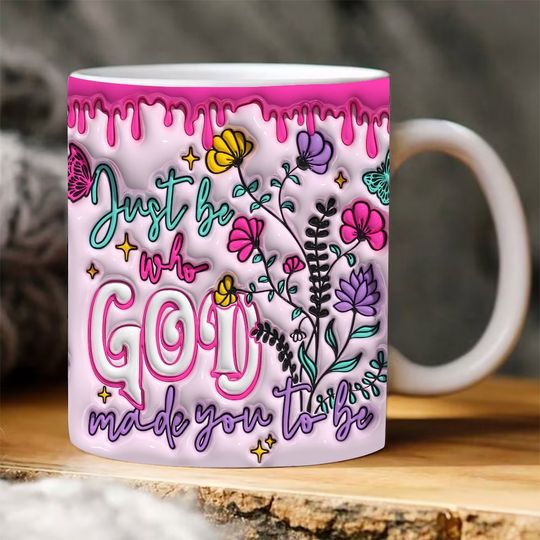 Discover 3D Be Who God Made You To Be Inflated Mug