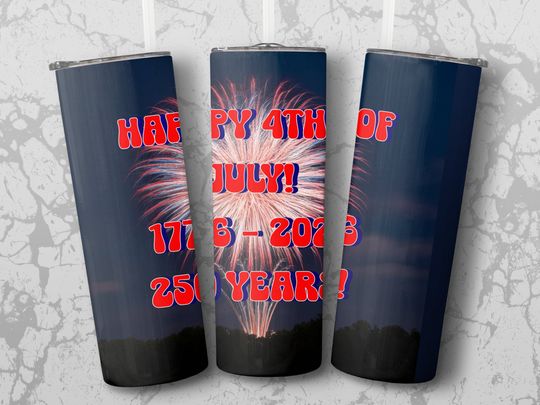 Discover Patriotic Tumbler Wrap, 4th of July Skinny Tumbler
