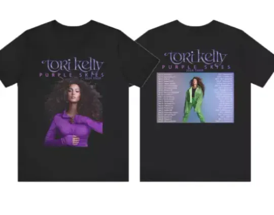 Discover Tori Kelly Purple Skies 2024 Tour Unisex Shirt
