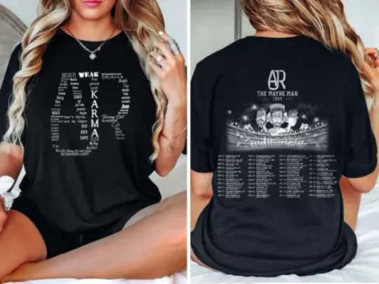Discover Funny A.J.R The Maybe Man Tour 2024 shirt