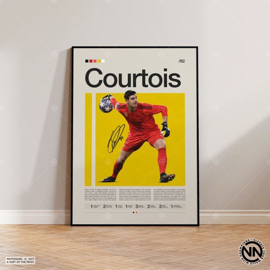 Discover Thibaut Courtois Soccer Player Poster