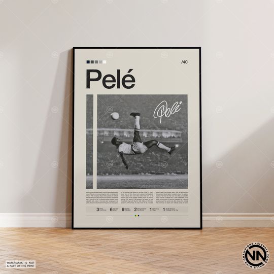 Discover Pele Brazilian Soccer Player Poster