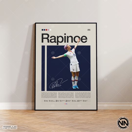 Discover Megan Rapinoe USWNT Soccer Poster