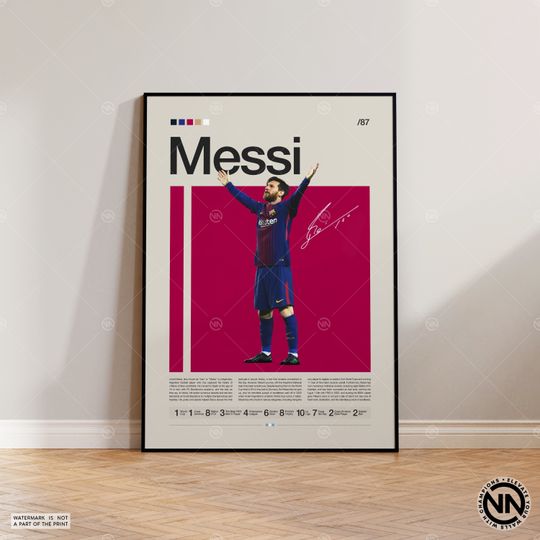 Discover Lionel Messi Soccer Player Poster