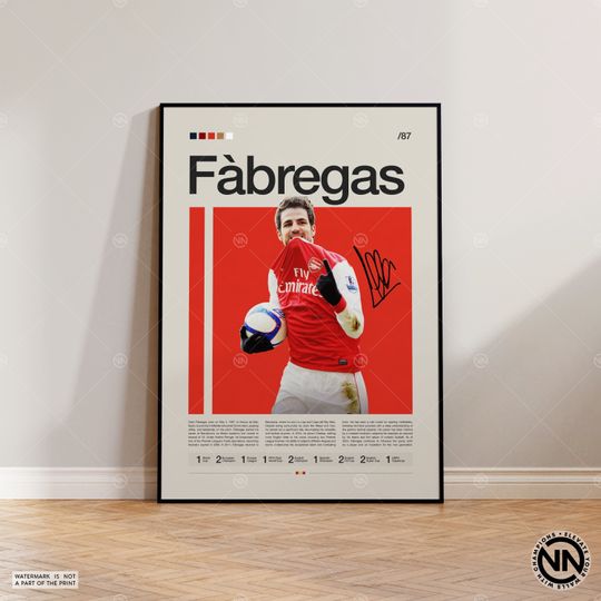 Discover Cesc Fabregas Sports Poster Collection