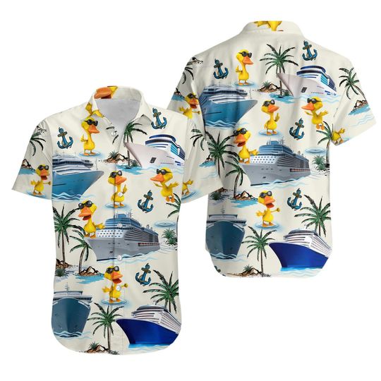 Discover Cruising Ducks Hawaiian Shirt