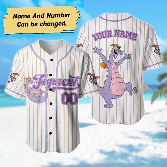 Discover Personalized Figment Little Spark Baseball Jersey