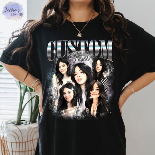 Discover Custom Photo Shirt With Girlfriend Face, Personalized Your Own Picture Wife Husband Tee