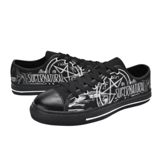 Discover Supernatural Canvas Sneakers Low Top Shoes For Women