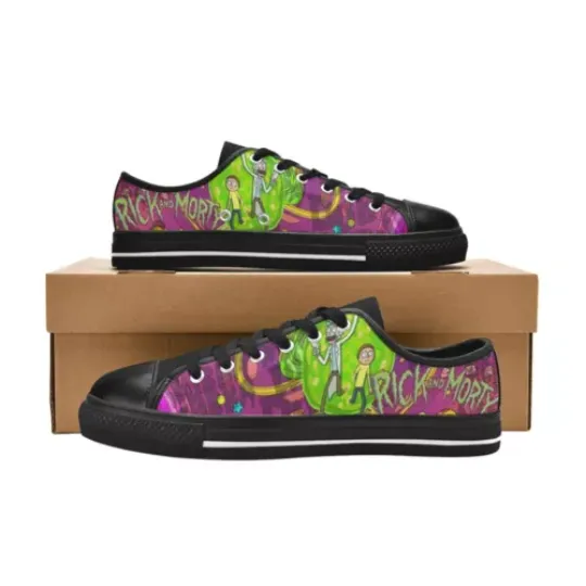 Discover Rick and Rickandmorty Low Top Sneakers Men Canvas Shoes
