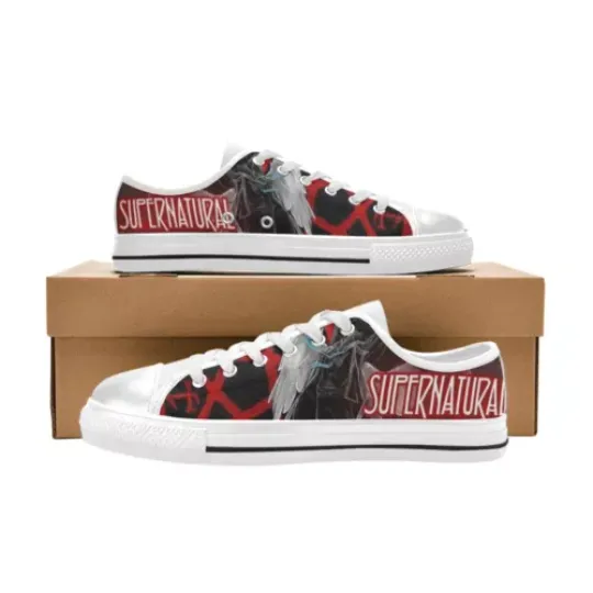 Discover Supernatural Low Top Sneakers Women Canvas Shoes