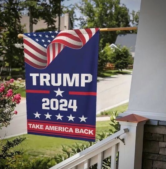 Discover Trump 2024 One Sided Garden Flag