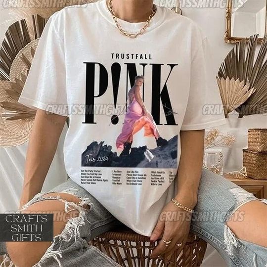 Discover P!nk Pink Singer Shirt, Trustfall Album Tee, Summer Carnival 2024 Tour Shirt, PinkTour 2024