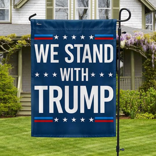 Discover Trump Flag We Stand With Trump Flag, President 2024 Flag, Patriotic Freedom US Pride Flag