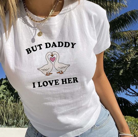 Discover But Daddy I Love Her Pride Baby Tee for Queer Kids