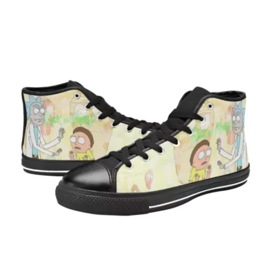 Discover Rick and Rickandmorty Sneakers High Top Canvas Men's Shoes